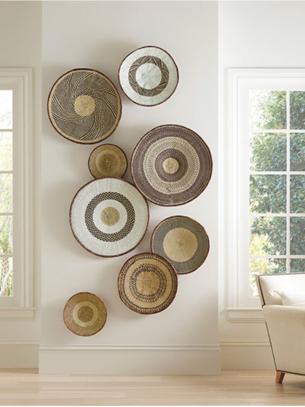 Serena & Lily Del Sol Coastal Handwoven Baskets (Set of 8)